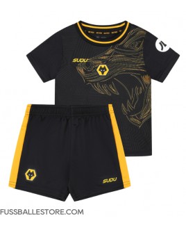 Günstige Wolves Auswärts Trikotsatzt Kinder 2024-25 Kurzarm (+ Kurze Hosen)